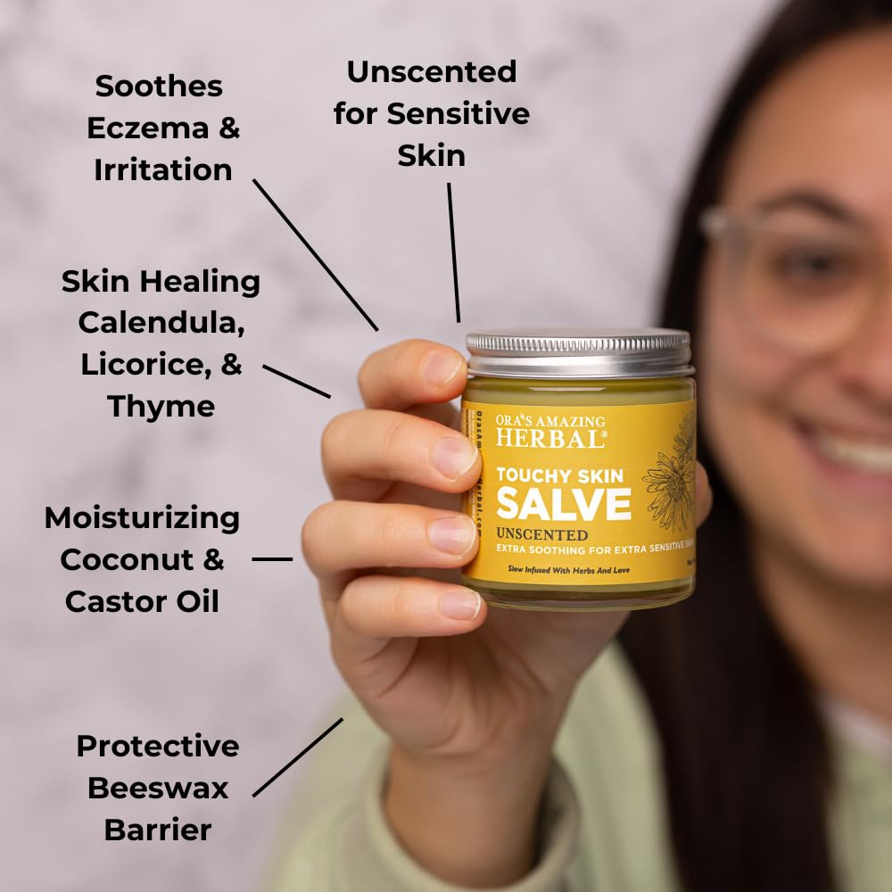 Ora's Amazing Herbal ingrédients calendula et thym pour apaiser la peau sensible.