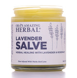 Baume Lavande Ora's Amazing Herbal dans son pot en verre, hydratation et apaisement pour la peau.