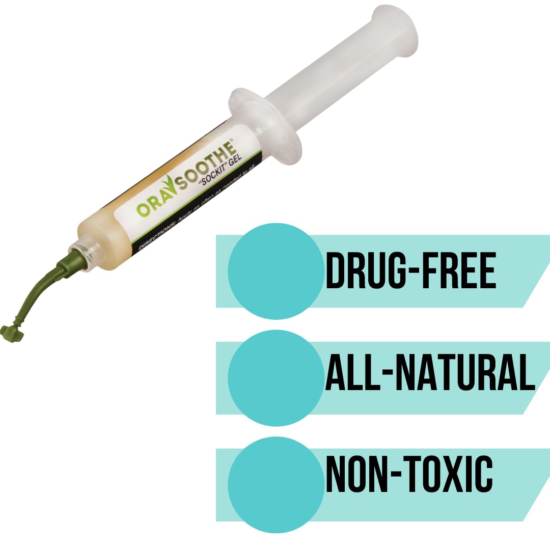 Orasoothe SOCKIT Gel 10 g dans emballage avec applicateur