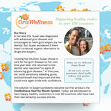 OraWellness Huile-dent Nut Free – utilisation polyvalente: brossage, rinçage et massage des gencives.