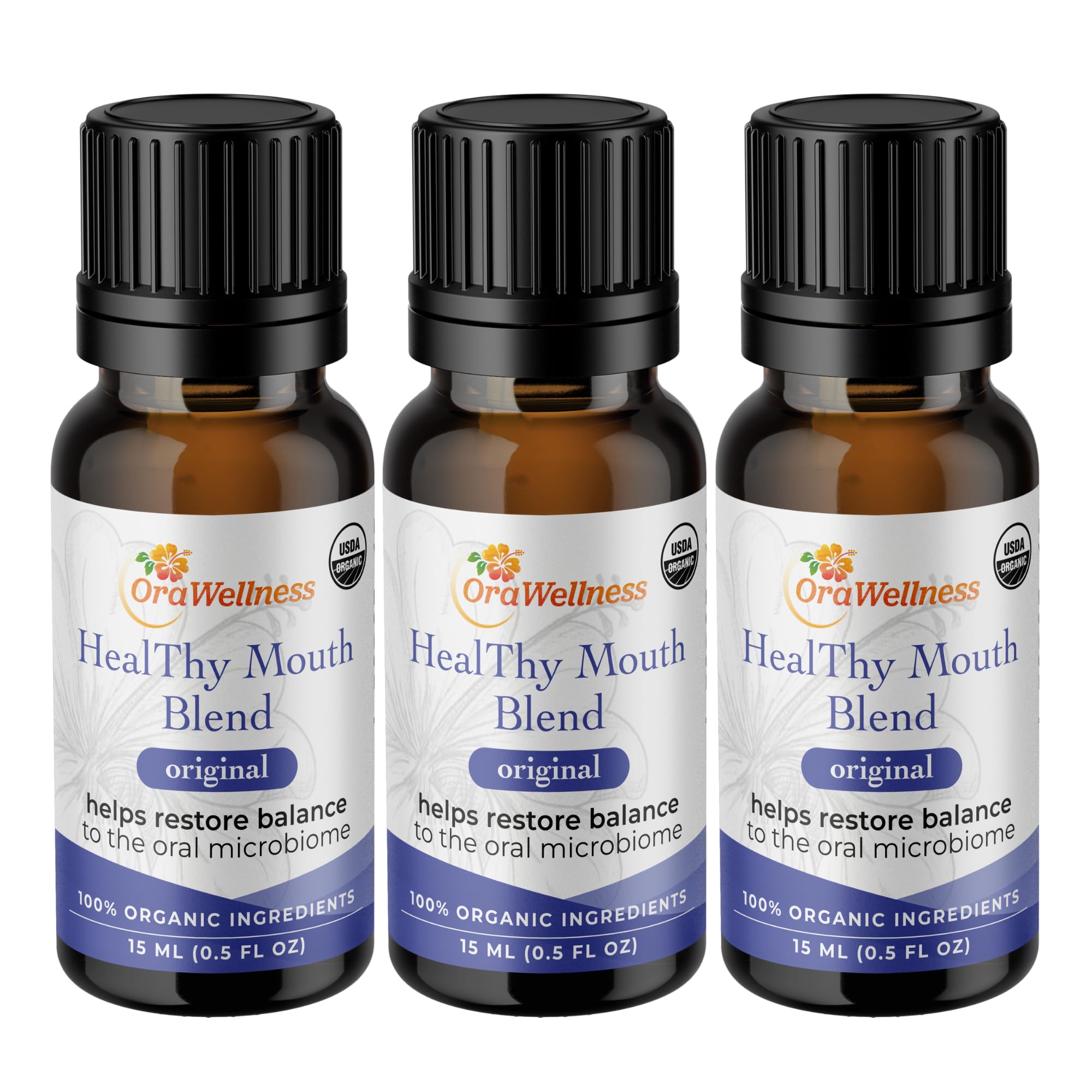 OraWellness huile dentaire bouteille, soin naturel pour l'hygiène buccale quotidienne.