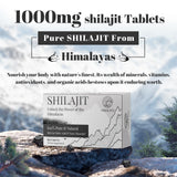 Shilajit ORBILIVE riche en acide fulvique et 85 oligo-éléments.