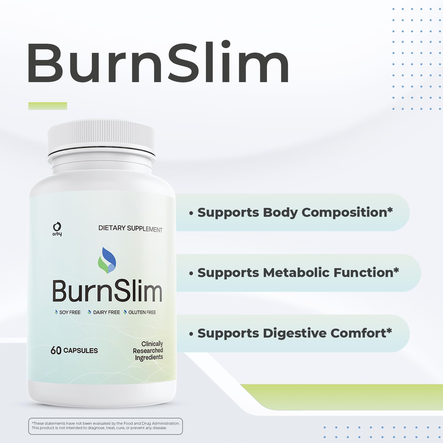 Orby BurnSlim – dosage quotidien: deux gélules, pratique à intégrer.