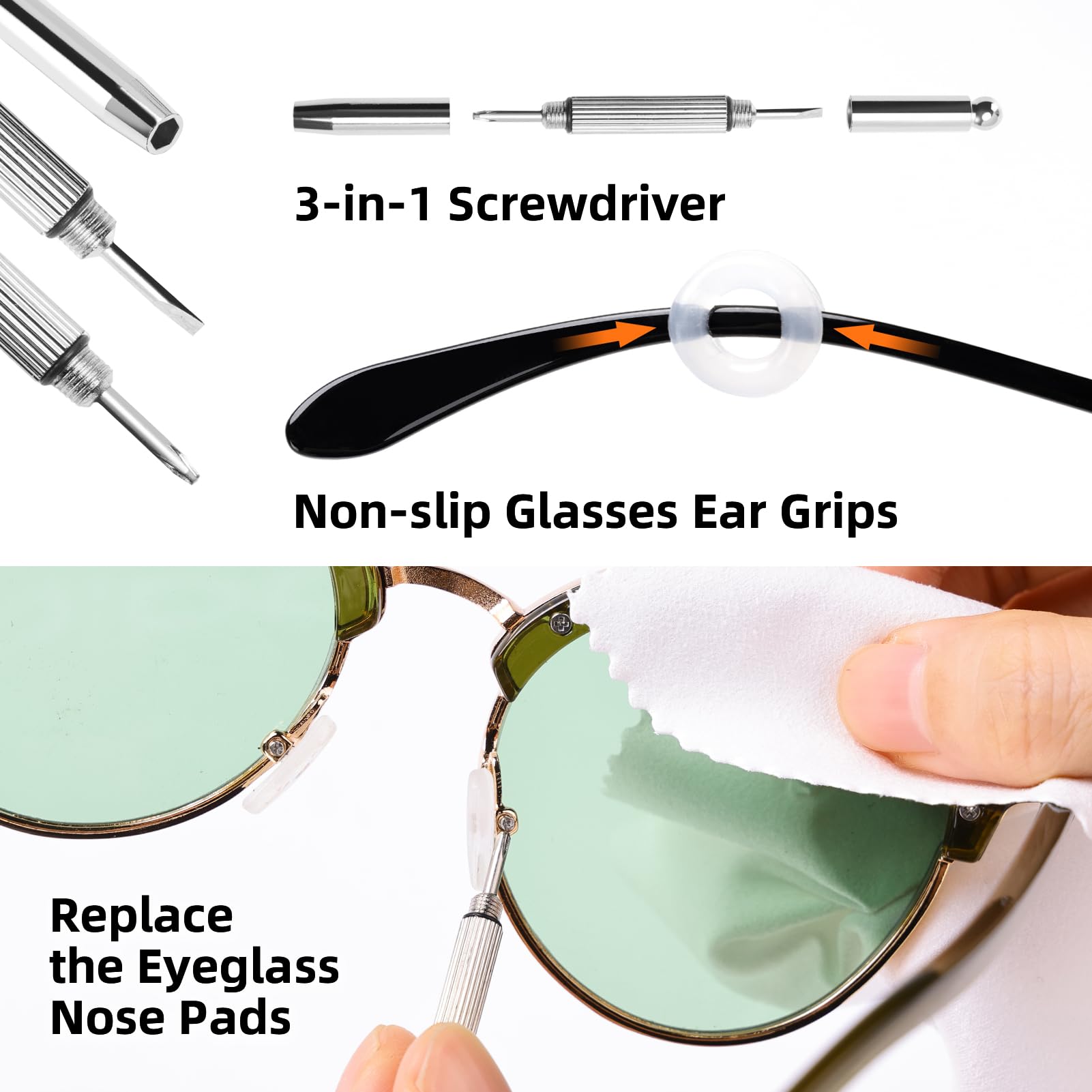 Ordilend-attaches-oreilles-lunettes, maintien sûr et confort accru.