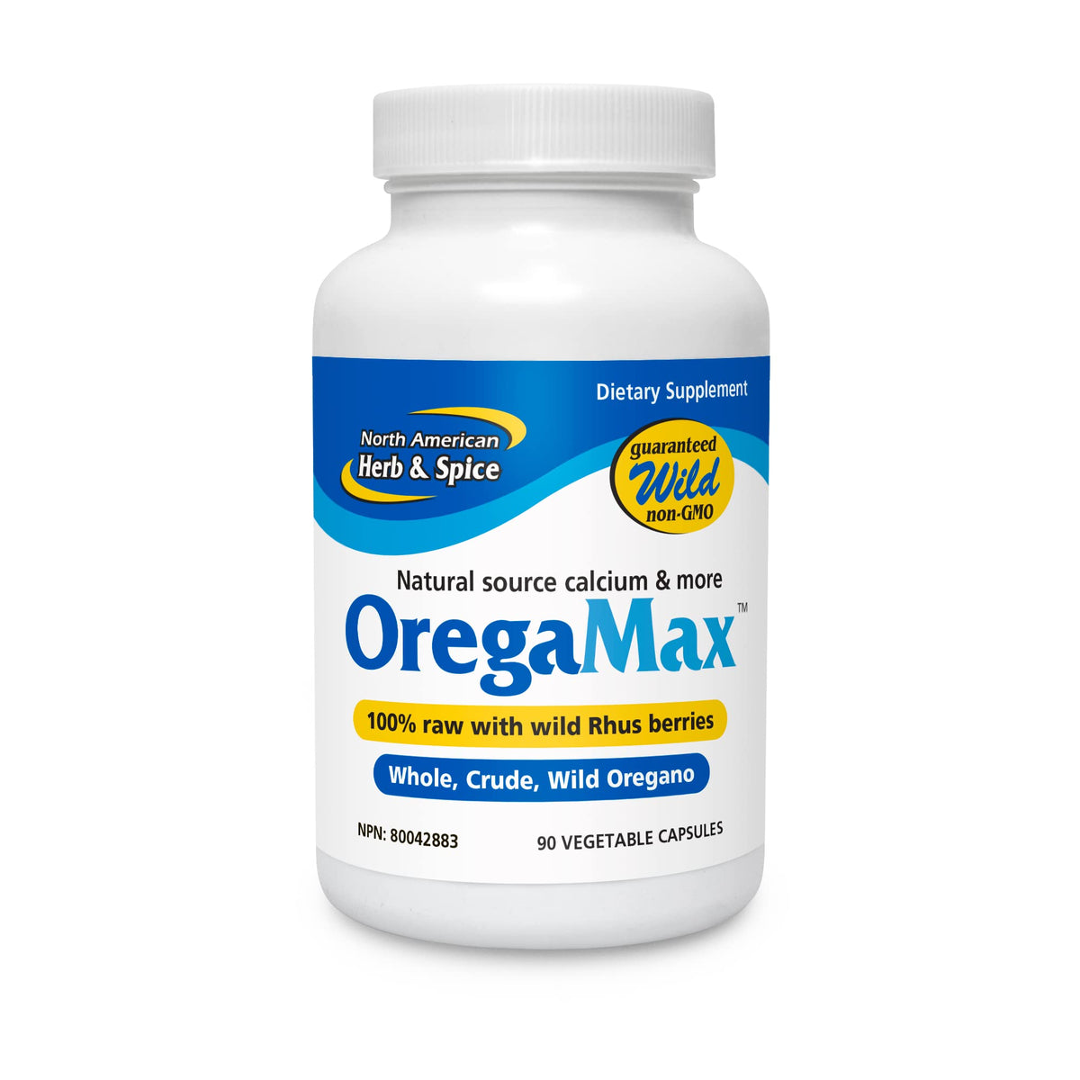 OregaMax emballage clair et étiquette facile à repérer.