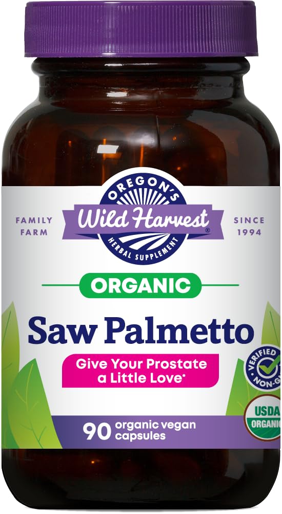Bouteille Oregon's Wild Harvest de palmier sabal bio en capsules véganes