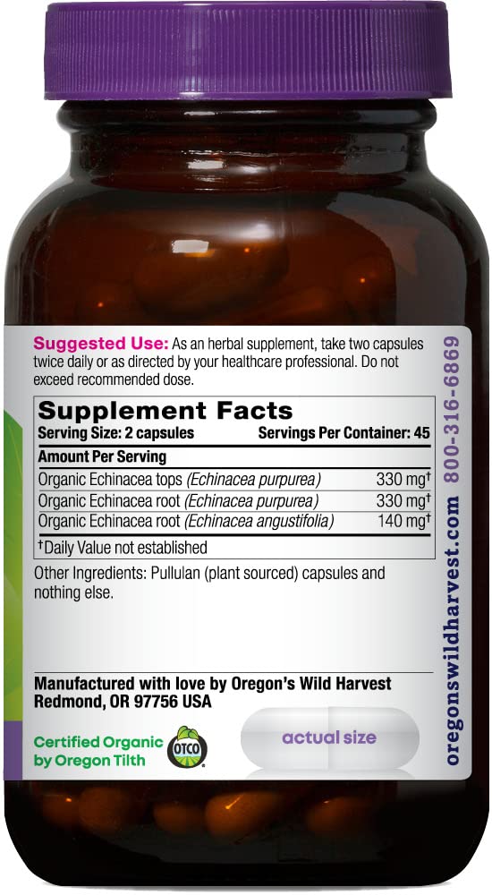 Capsules véganes Oregon's Wild Harvest, simplicité d'intégration dans votre quotidien.