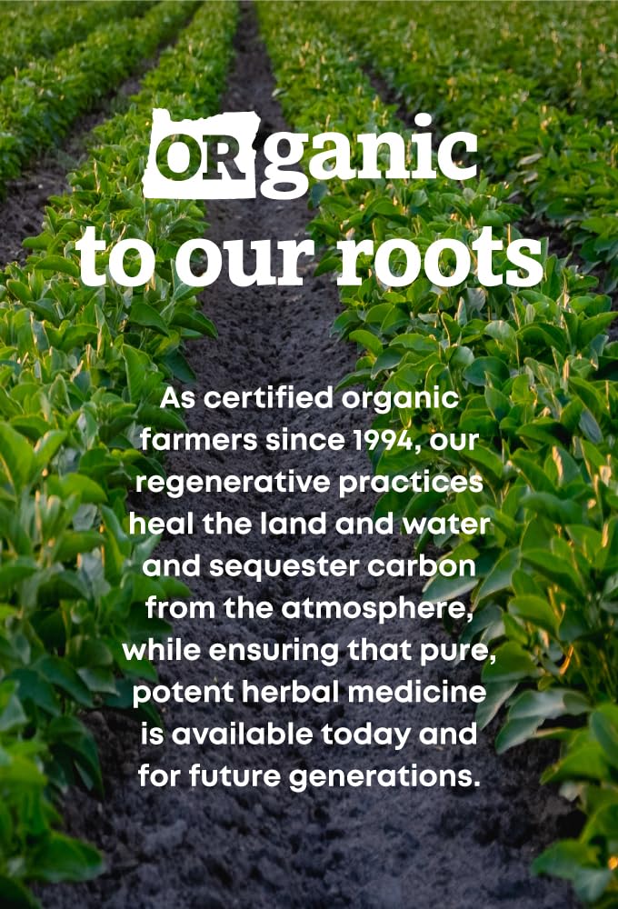 Oregon's Wild Harvest étiquette et certifications bio rappelant les garanties produit.