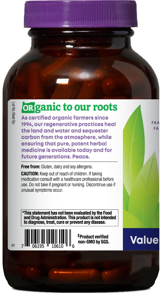 Étiquette du produit Oregon's Wild Harvest - ingrédients certifiés et absence d'allergènes