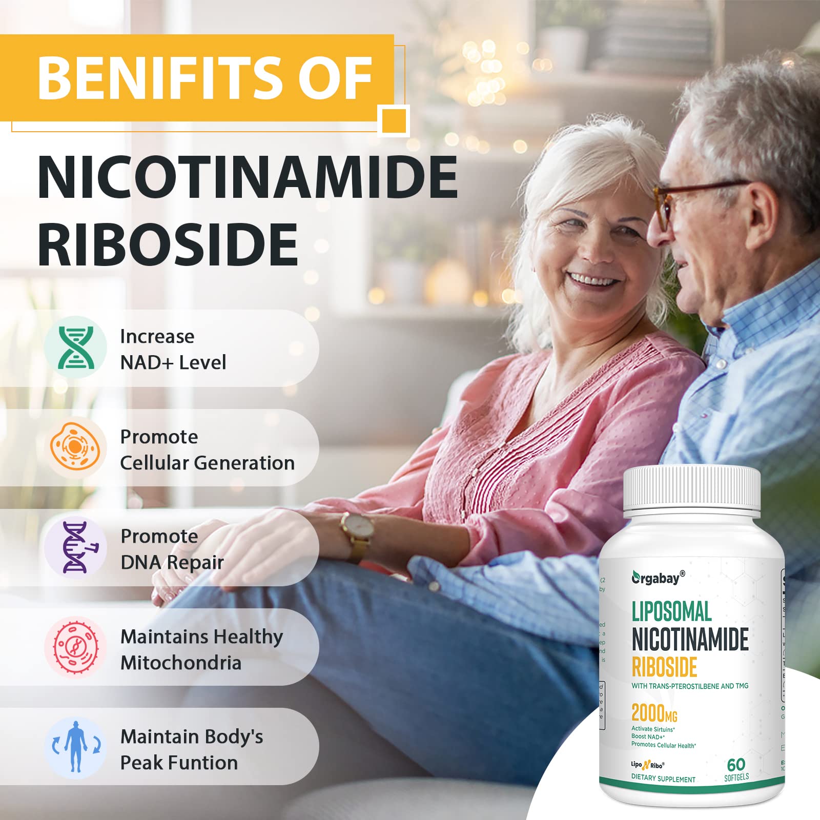 Orgabay Liposomal Nicotinamide Riboside – bienfaits potentiels et utilisations.