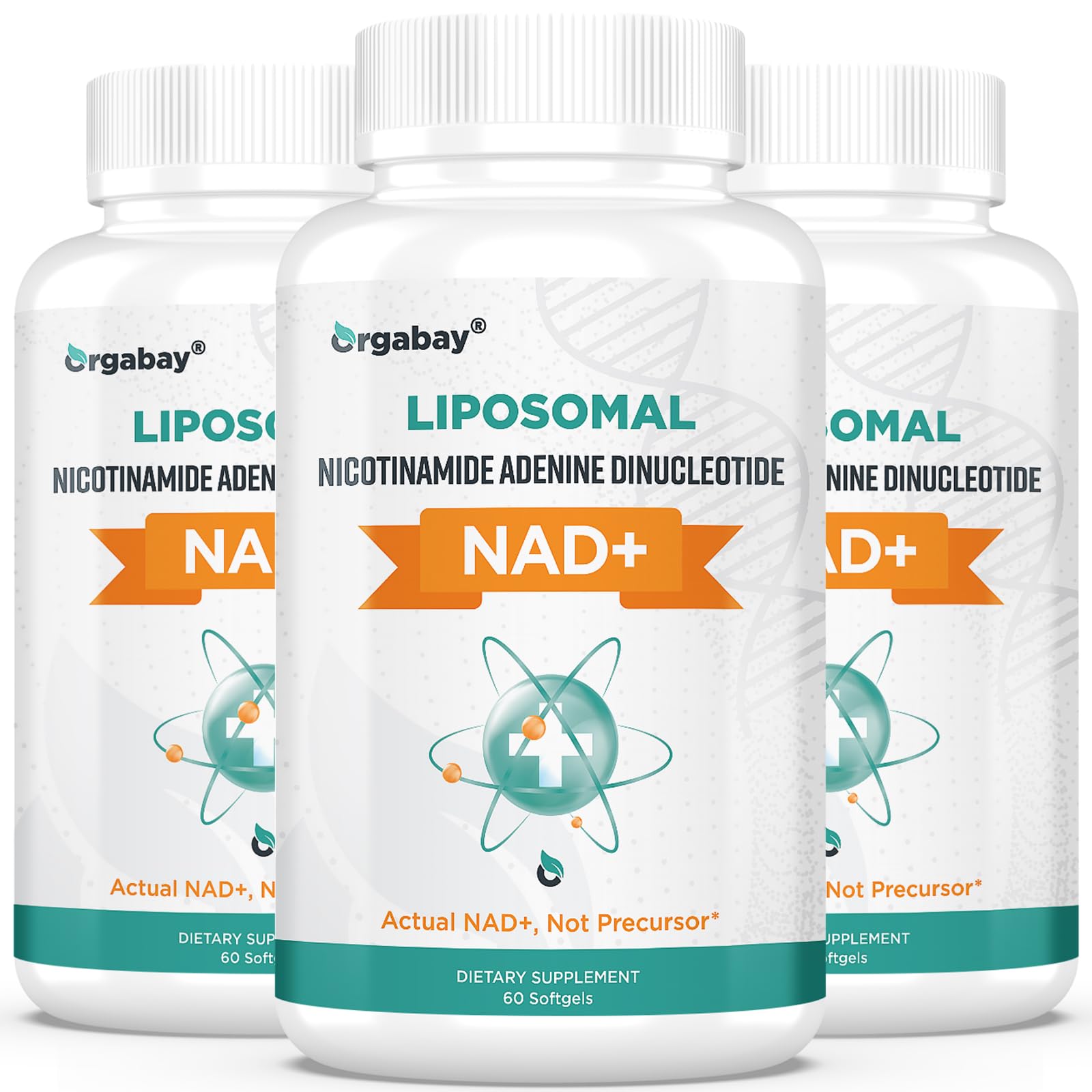 Orgabay liposomal NAD+ - Bouteille prête à l'emploi pour l'énergie quotidienne.