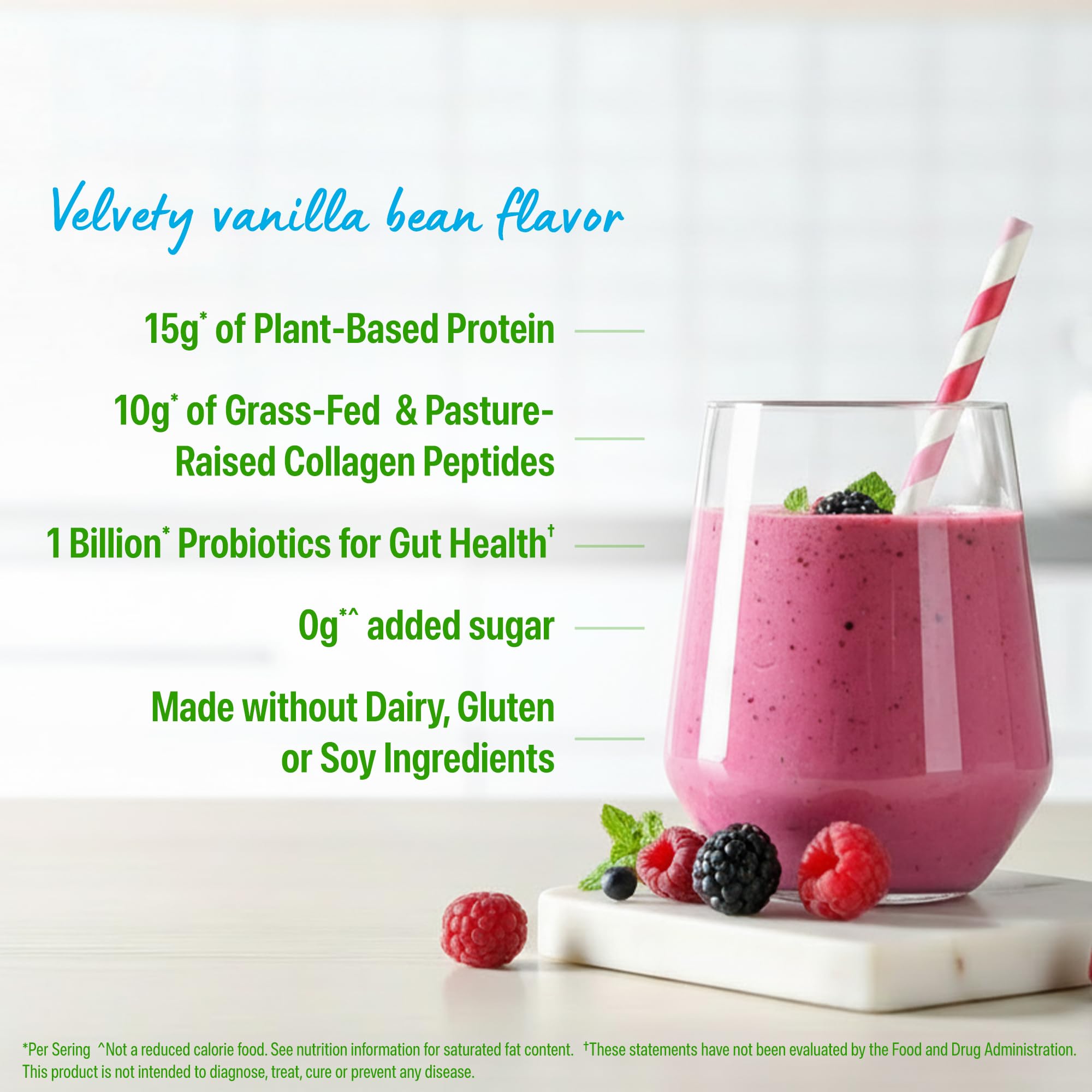 Orgain flacon vanille offre une texture onctueuse idéale pour smoothies.
