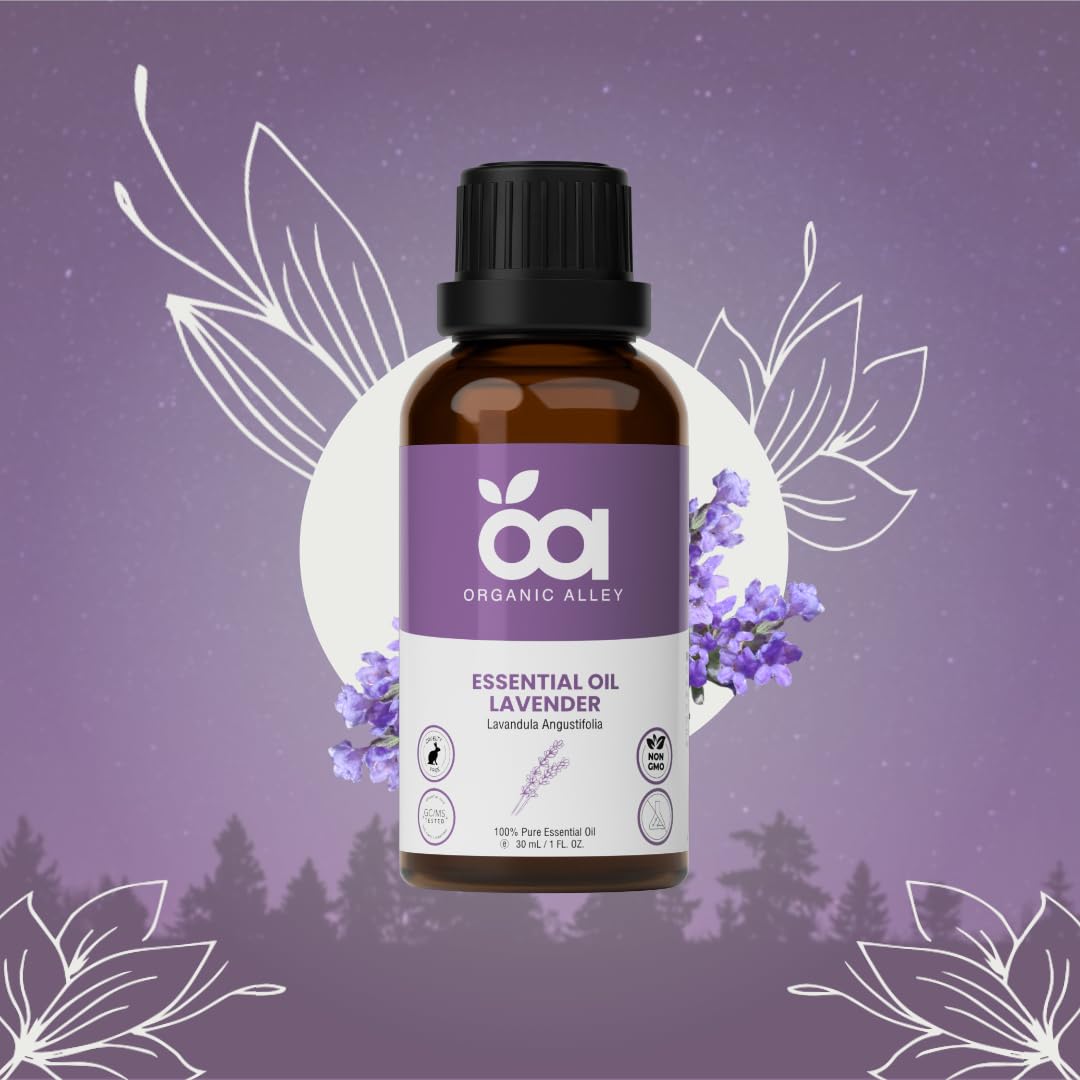 Soin peau Organic Alley lavande apaise et nourrit délicatement la peau.