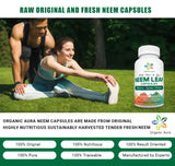 Organic Aura Neem Utilisation Quotidienne: prise après les repas pour une routine saine.
