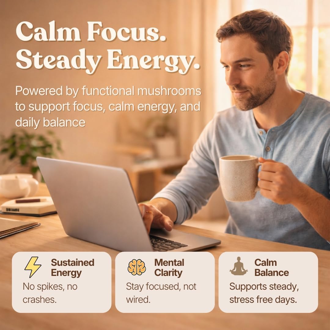 Organic Bless cafe-poudre-matin-bureau: idéal pour démarrer la journée en concentration.