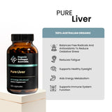 Organic Collagen Australia – capsules foie étiquette nutritionnelle visible
