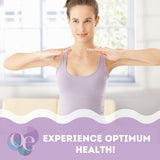 Application douce sur le cou avec Organic Excellence, routine simple et rapide.