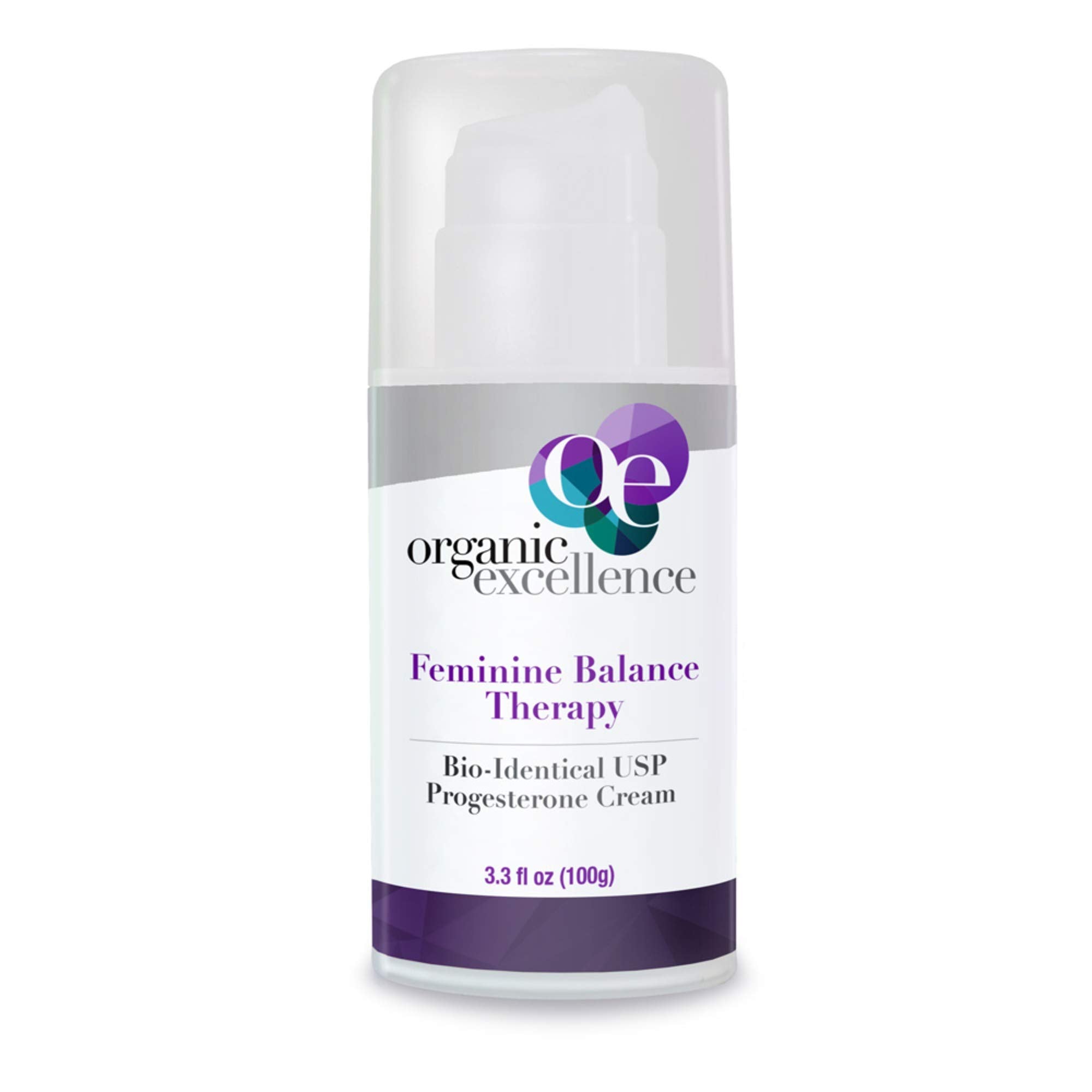 Organic Excellence Feminine Balance – crème en bouteille pour une douceur naturelle au quotidien.
