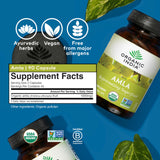 Organic India Amalaki – étiquette claire et certifications bio