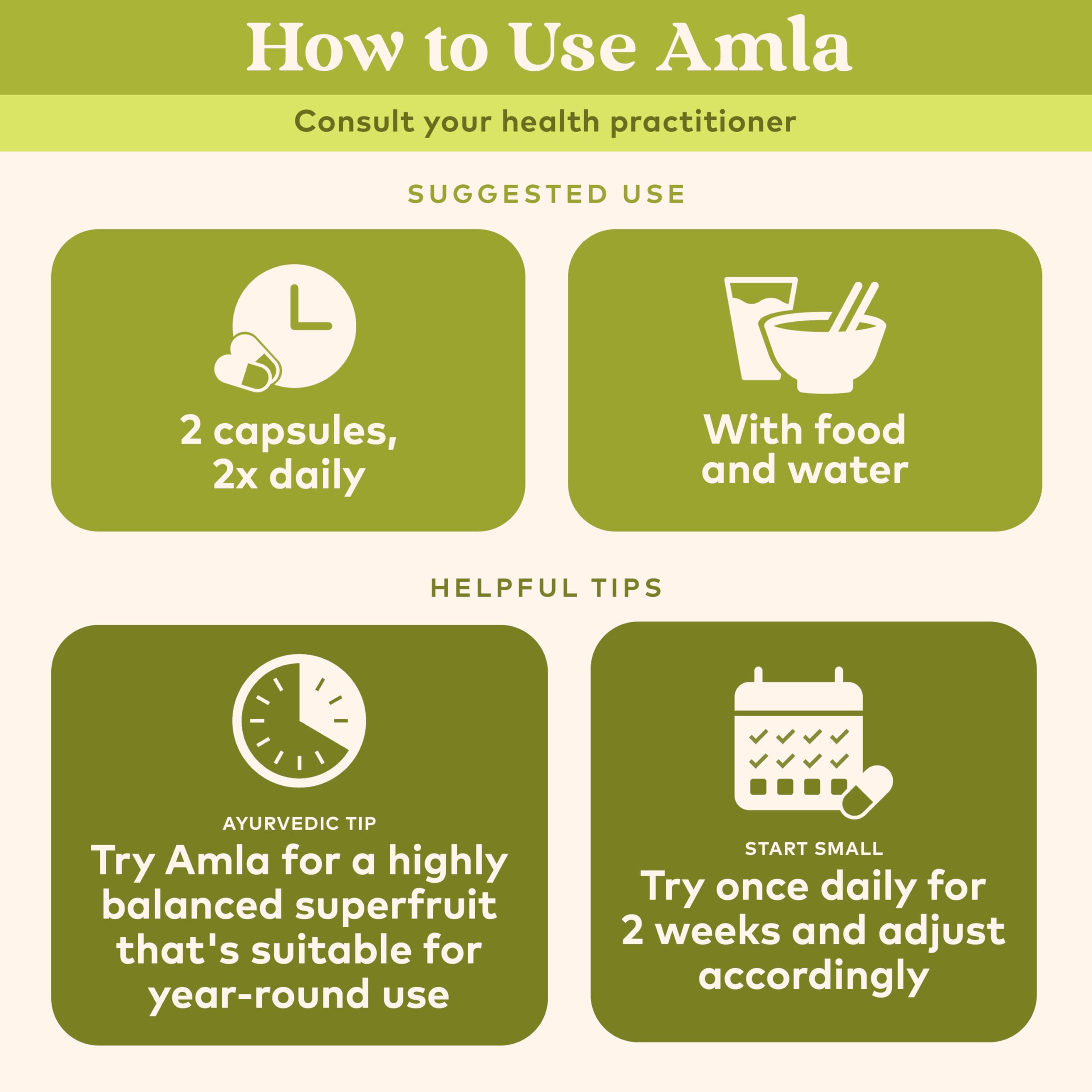 ORGANIC INDIA Amla dosage, capsules faciles à avaler dans une routine