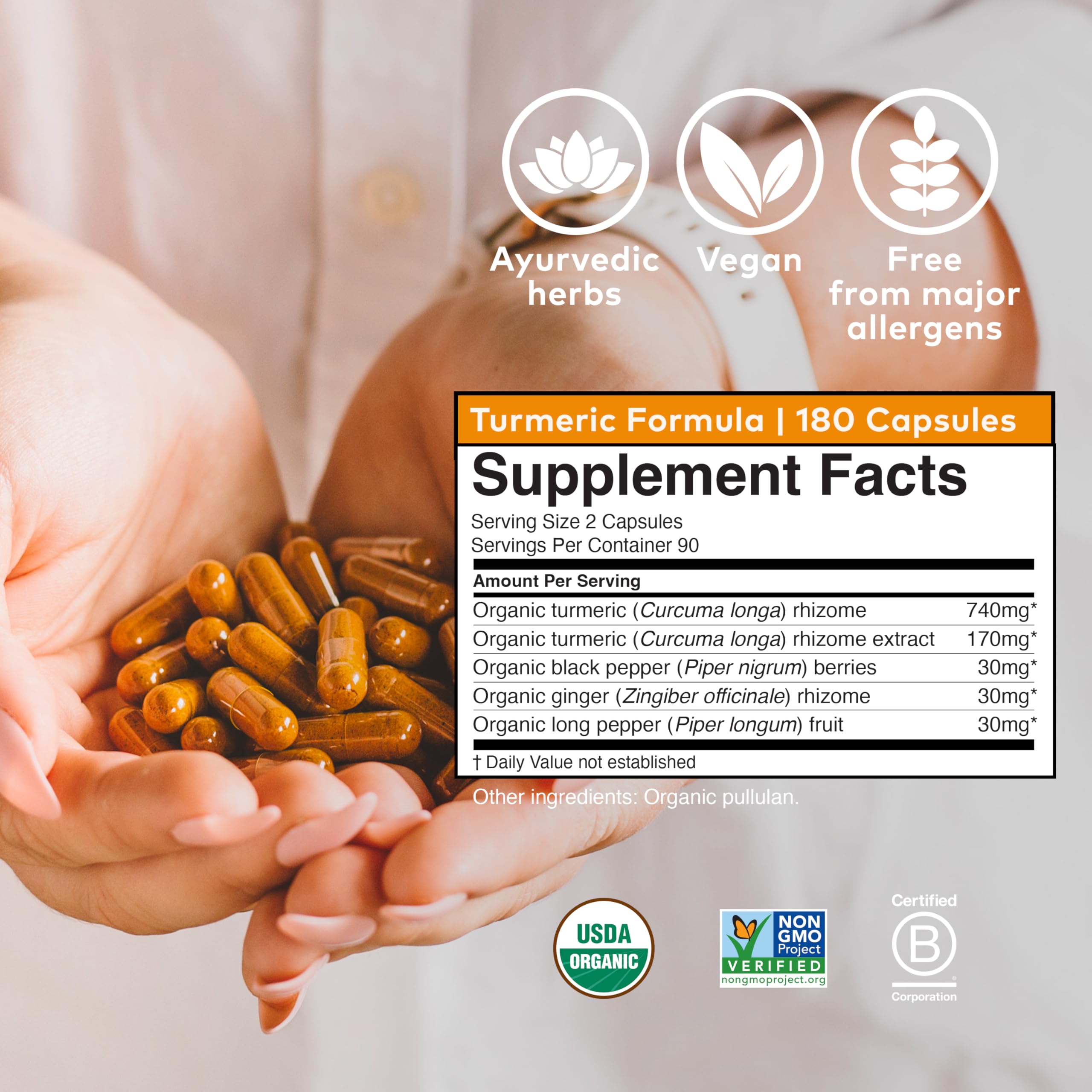 Association poivre noir et gingembre dans ORGANIC INDIA curcuma pour absorption.
