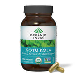 Gotu Kola Organic India – capsules, soutien potentiel cerveau et système nerveux