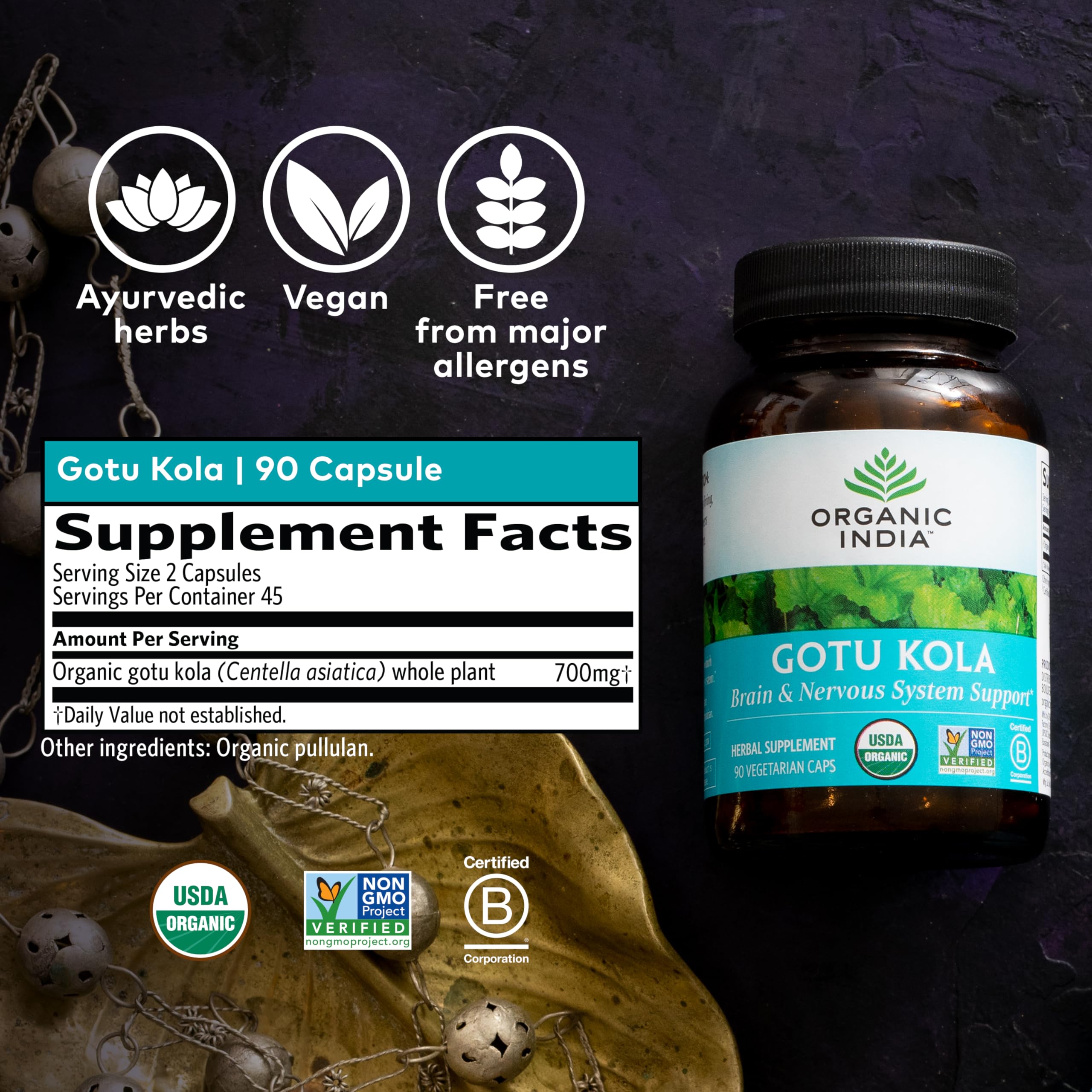 Gotu Kola Organic India – certifications biologiques et LEED, gage de qualité