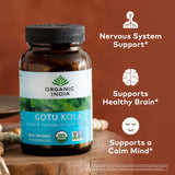 Gotu Kola Organic India – etiquette et emballage clair