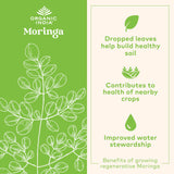 Organic India Moringa certification LEED platine – engagement qualité et durabilité.