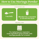 Organic India Moringa smoothie vert – booster sain pour la journée.