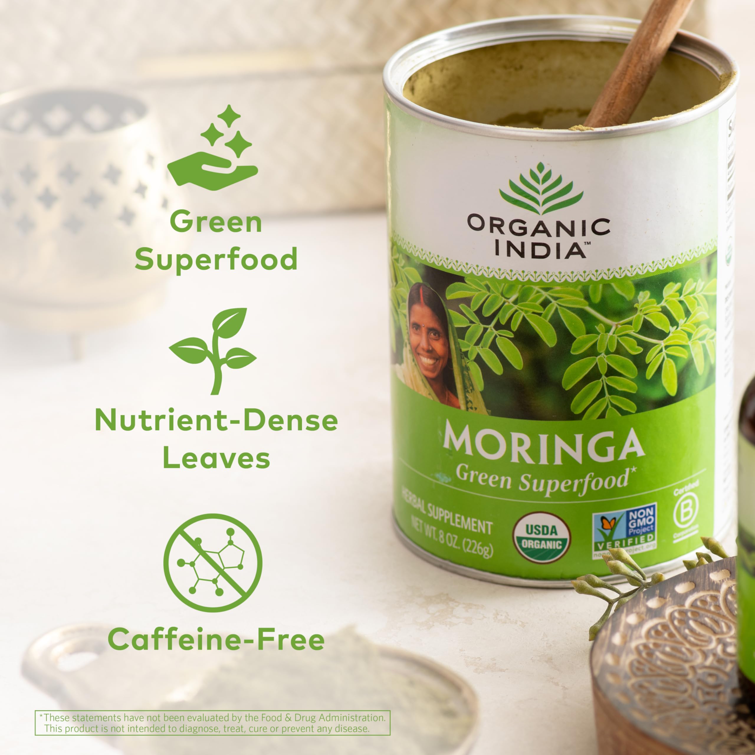 Organic India Moringa yaourt énergisant – enrichissez vos yaourts.