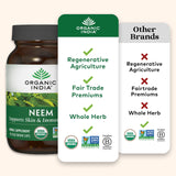 Neem Organic India: dosettes faciles à mesurer pour usage régulier.