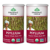ORGANIC INDIA Poudre psyllium husk dans bouteille, soutien digestif quotidien et fibre naturelle.