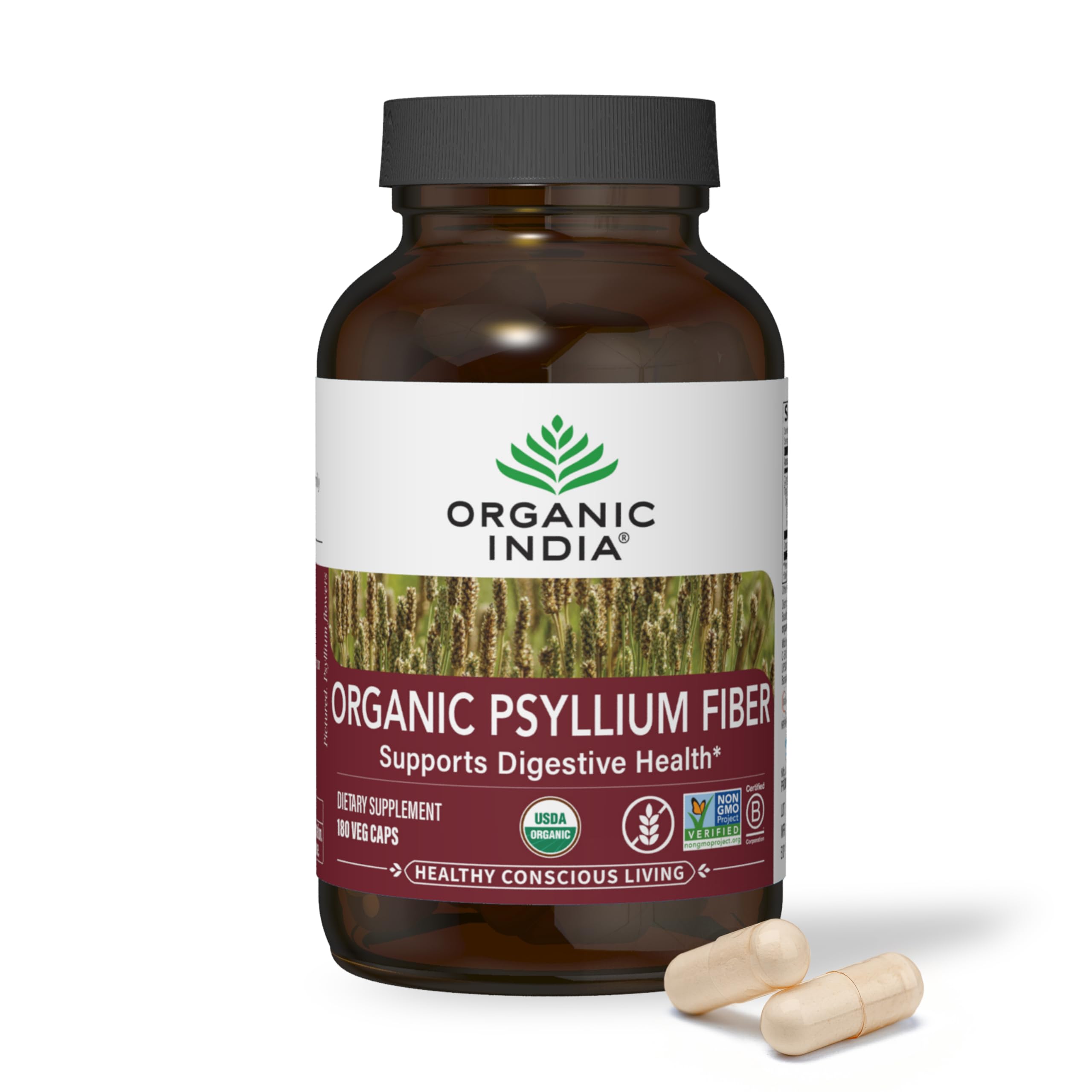 Organic India Psyllium Husk Capsules : certifications biologiques et qualité