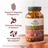 Organic India Psyllium Husk Capsules : détail des gélules, fibre pratique