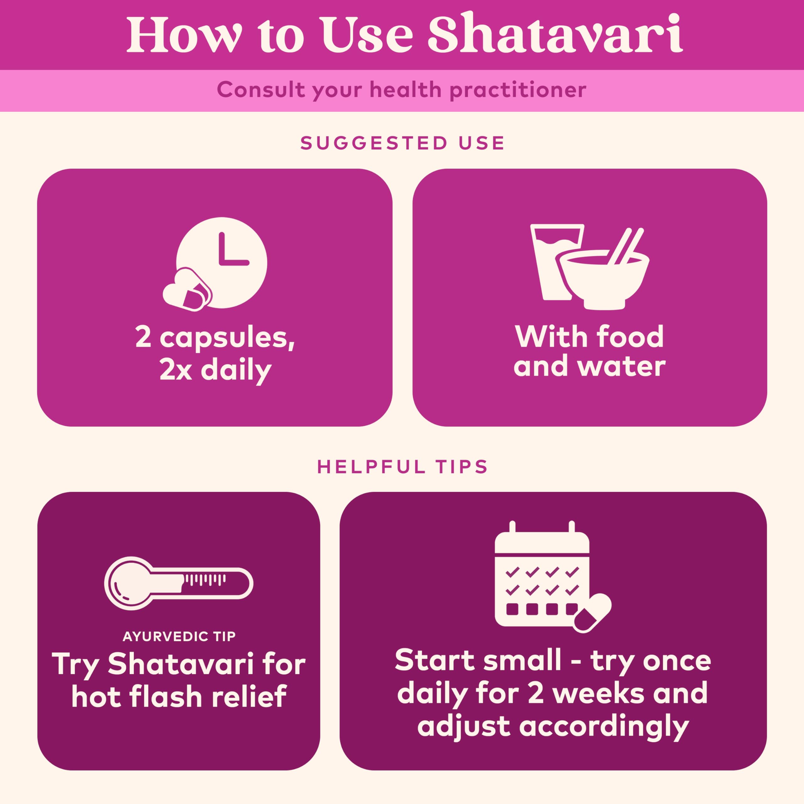 Étiquette Shatavari Organic India, informations nutritionnelles et certifications.