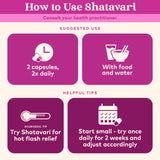 Étiquette Shatavari Organic India, informations nutritionnelles et certifications.