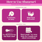 Gélules Shatavari ORGANIC INDIA, soutien potentiel lors des transitions hormonales et cycles.