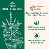 ORGANIC INDIA Tulsi — emballage-durable, produit respectueux de l’environnement et durable.