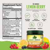 Organic Muscle formule végétale citron-framboise favorisant récupération et énergie soutenue