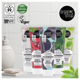Organic Shop dentifrice cerise sans fluor, vegan et 99% origine naturelle.