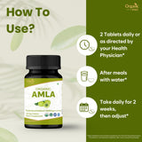 ORGANIC SPREE Amla: Etiquette certifiee USDA Organic sur l’emballage.