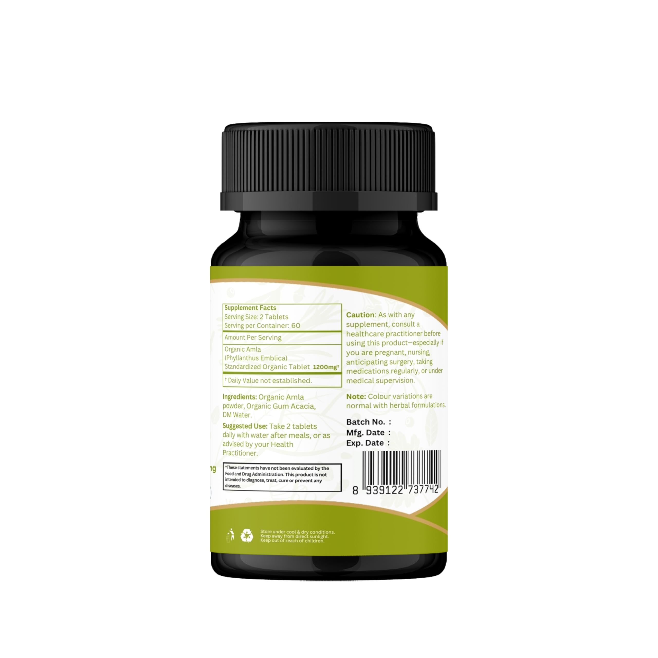 ORGANIC SPREE Amla emballage durable et éco-responsable.