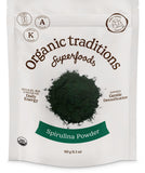 Organic Traditions Spiruline poudre — mélange facile pour smoothies nutritifs
