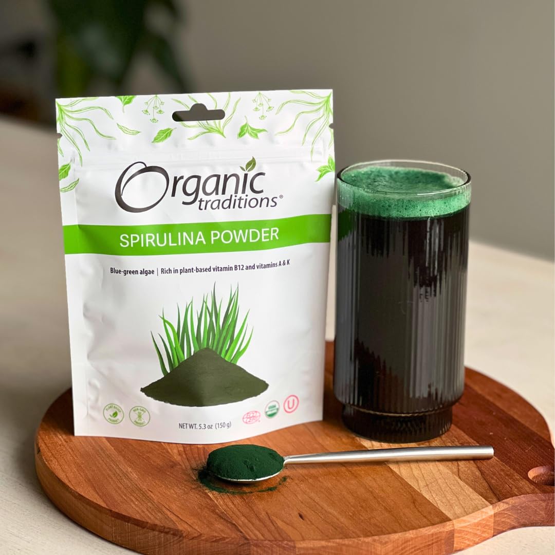 Organic Traditions Spiruline protéine végétale — ajout polyvalent dans recettes