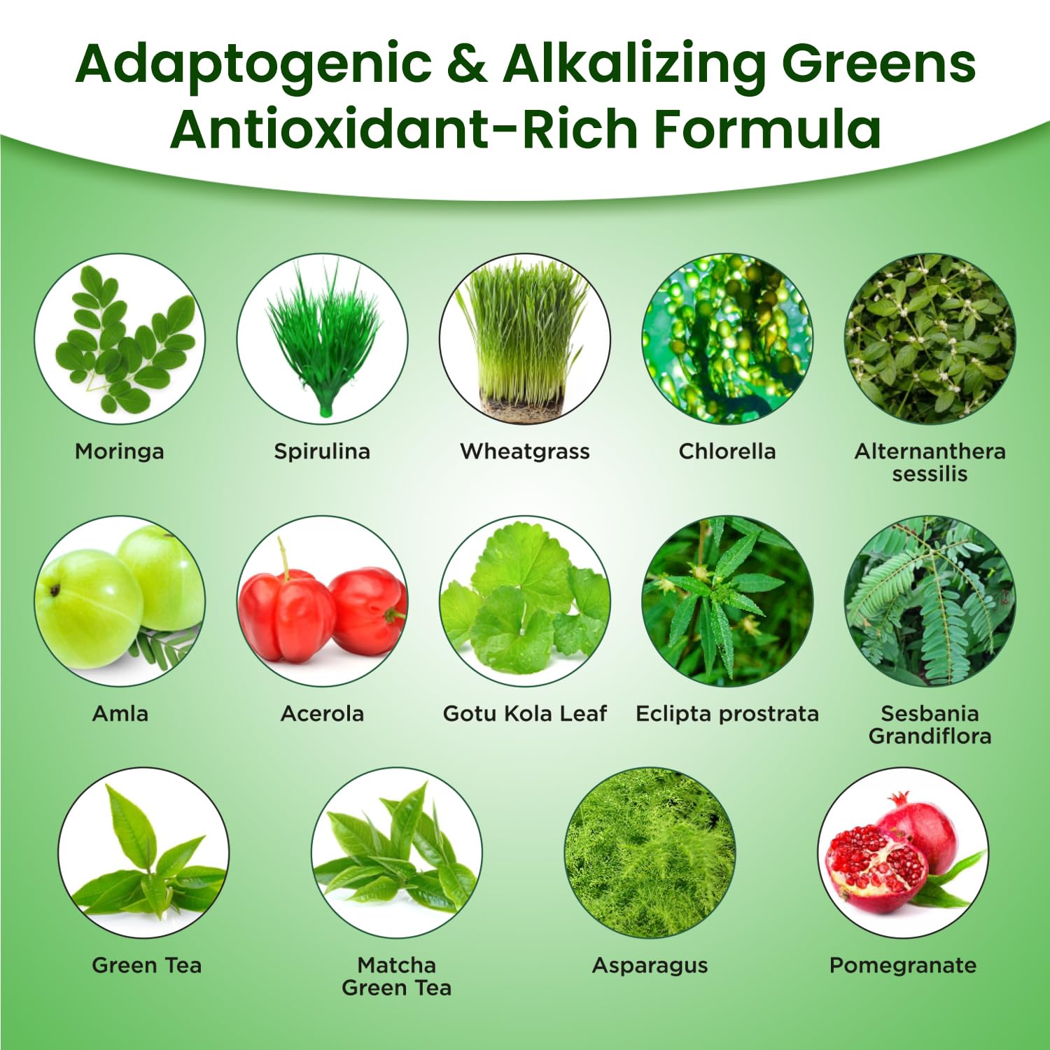 Organic Veda Greens Glow – chlorophylle naturelle pour énergie