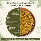 Organic Way emballage curcuma 2-livres, pratique et durable