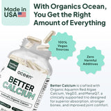 Organics Ocean Aquamin Calcium algues rouges, extrait durable d'Islande.