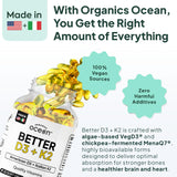 Formule à base d’algues VegD3 pour D3 naturel et vegan Organics Ocean