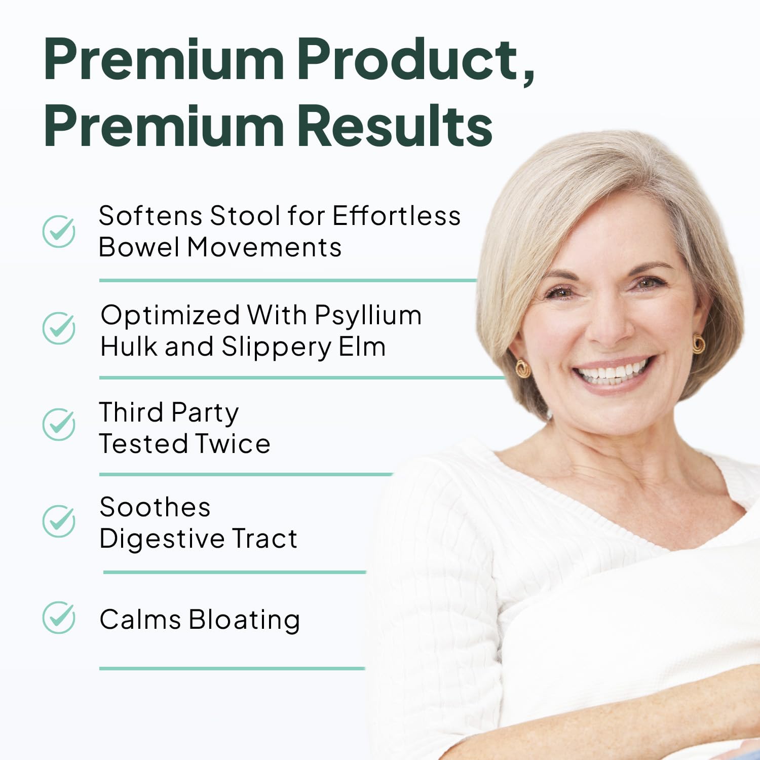 Orme glissant et psyllium dans Organics Ocean Better Fiber, soutien digestif.